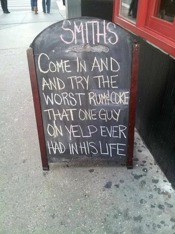 Enseignes hilarantes sur tableaux noirs de bars que vous devez voir - #25 
