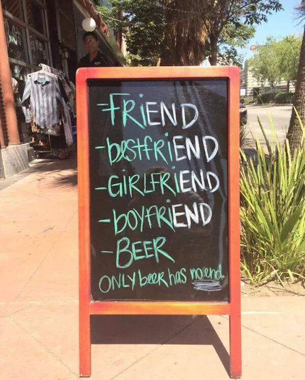 Side splitting bar chalkboard signs that you cant miss - #26 