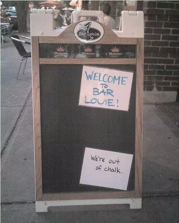 Side splitting bar chalkboard signs that you cant miss - #6 