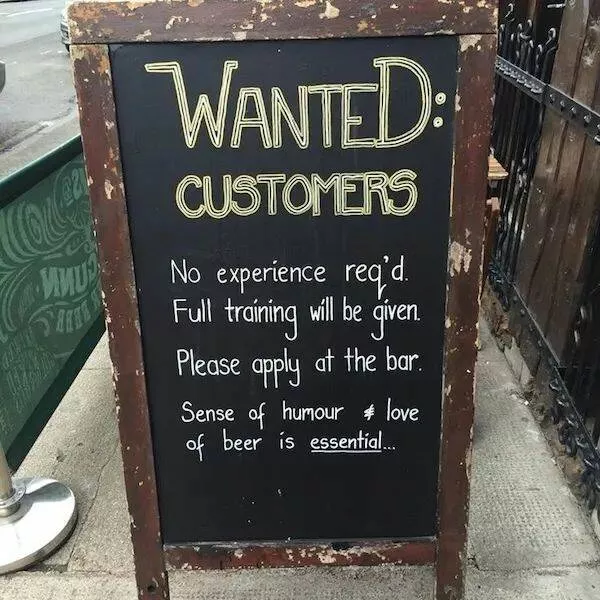 Enseignes hilarantes sur tableaux noirs de bars que vous devez voir - #7 