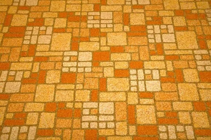 Objets de cuisine vintage dil y a 30 ans qui ont disparu - #17 Une cuisine avec ce type de sol étrange :