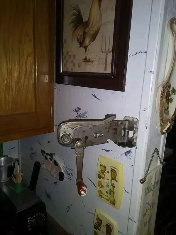 Vintage kitchen gadgets from 30 years ago that have vanished - #7 One of these conveniently mounted right next to the fridge: