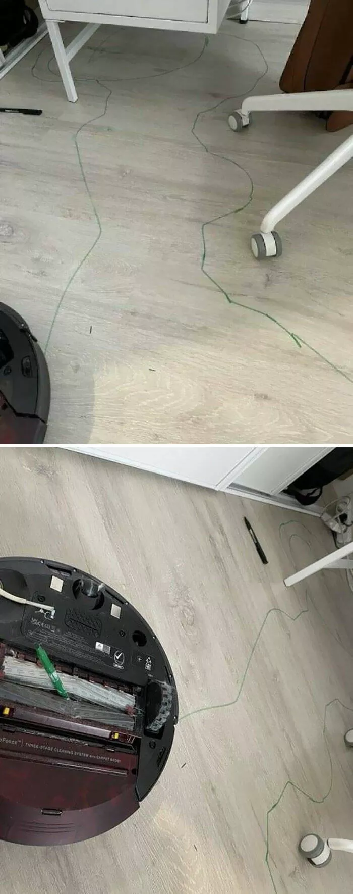 Quand les mauvaises journees frappe fort moments que nous connaissons tous - #16 On M’a Dit Qu’Un Roomba Me Ferait Moins Nettoyer, Mais C’est Encore Pire