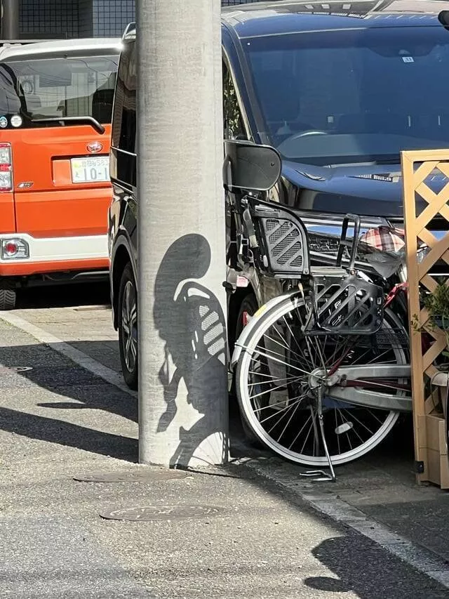 Intriguing photos that will instantly capture your attention - #1 The Shadow Of This Bike Looks Like A Xenomorph Creature