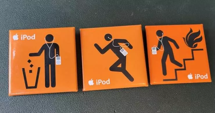 Intriguing photos that will instantly capture your attention - #30 Early Generation iPod Badges That Came With My Device