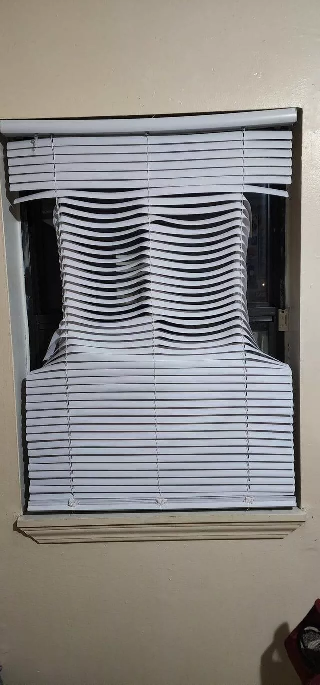 Intriguing photos that will instantly capture your attention - #35 My Room Got So Hot This Summer That My Blinds Started Melting
