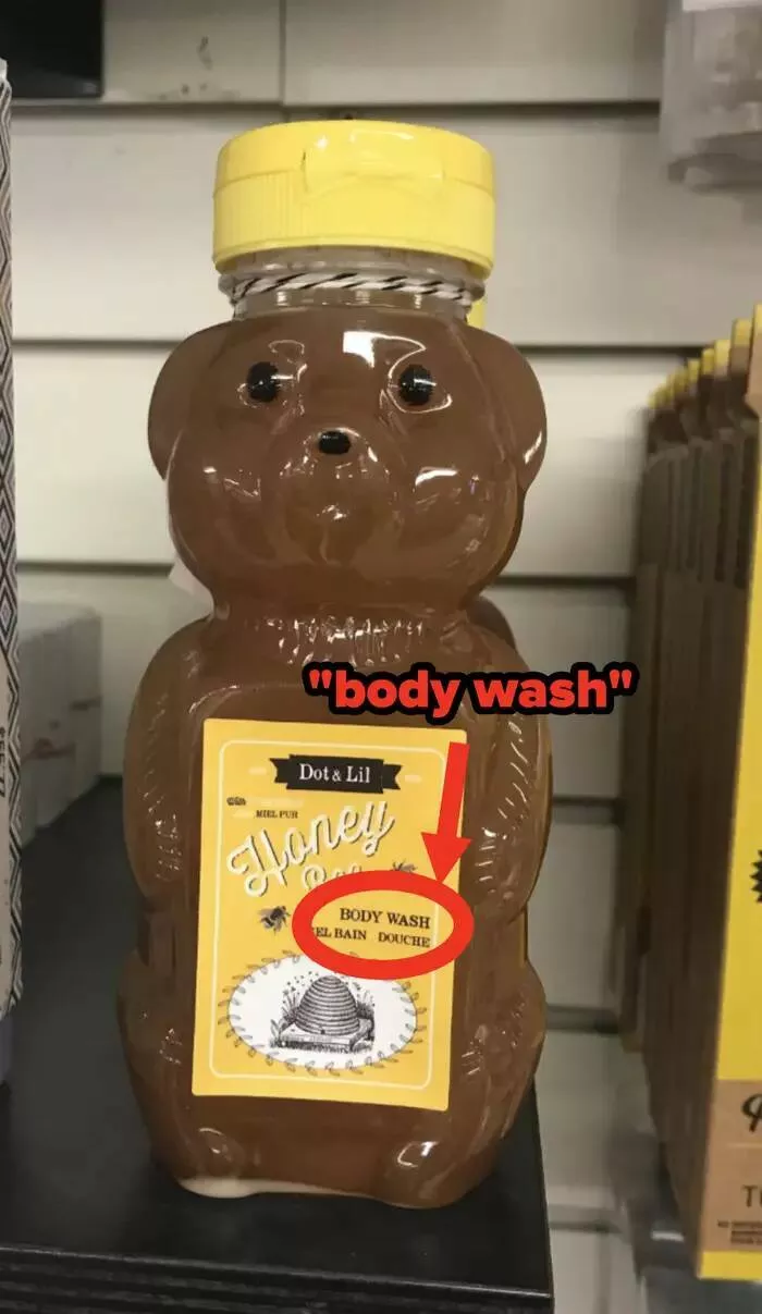Shocking designs that challenge common sense - #10 Body Wash Packaging Looks So Much Like Honey It’s Confusing Shocking designs that challenge common sense - #10 Body Wash Packaging Looks So Much Like Honey It’s Confusing