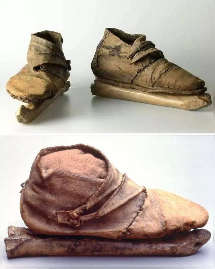 Captivating photos and untold stories from history - #13 Viking Ice Skates From The 10th Century AD Made From Leather And Horse Bone Captivating photos and untold stories from history - #13 Viking Ice Skates From The 10th Century AD Made From Leather And Horse Bone