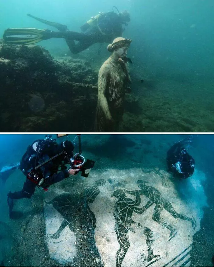 Captivating photos and untold stories from history - #25 Baiae, Once A Lavish Roman Resort On The Gulf Of Naples, Was A Playground For Emperors Like Nero And Julius Caesar, Famed For Its Opulent Villas And Scandalous Repute