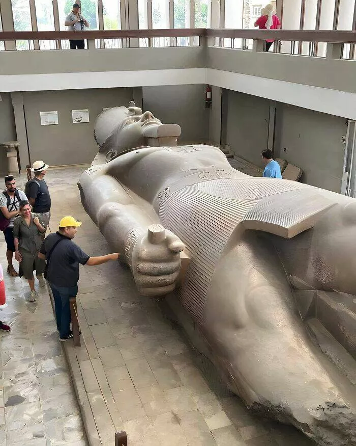 Captivating photos and untold stories from history - #32 The Colossal Statue Of Ramesses II In Memphis, Egypt, Remains An Impressive Ancient Relic