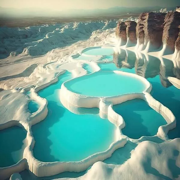 Captivating photos and untold stories from history - #6 Pamukkale, In Southwestern Turkey, Is Among The World's Most Stunning Natural Wonders Captivating photos and untold stories from history - #6 Pamukkale, In Southwestern Turkey, Is Among The World's Most Stunning Natural Wonders