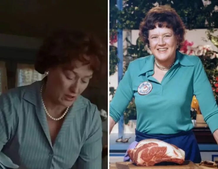 Les vraies personnes derriere les roles iconiques de la television et du cinema - #19 Meryl Streep joue Julia Child dans Julie & Julia (2009).