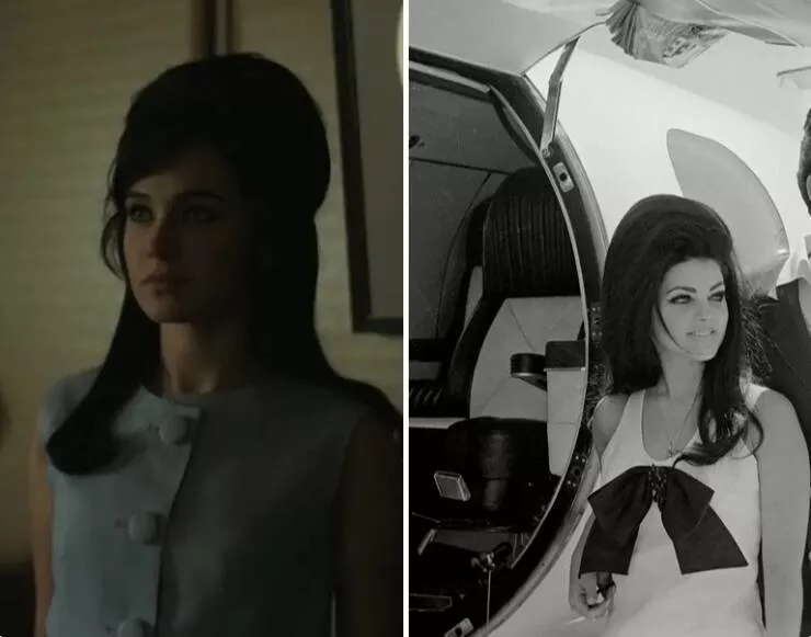 Les vraies personnes derriere les roles iconiques de la television et du cinema - #25 Cailee Spaeny incarne Priscilla Presley dans Priscilla (2023). Les vraies personnes derriere les roles iconiques de la television et du cinema - #25 Cailee Spaeny incarne Priscilla Presley dans Priscilla (2023).