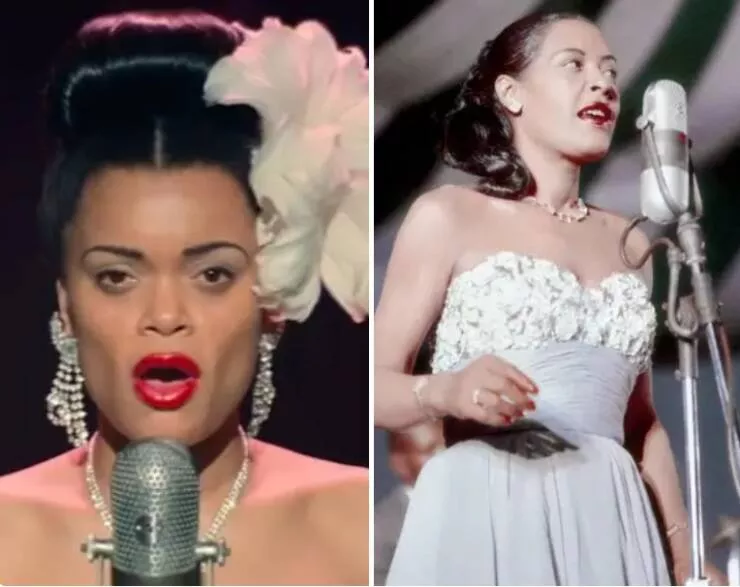 The real people behind iconic tv and film roles - #6 Andra Day stars as Billie Holiday in The United States vs. Billie Holiday (2021).