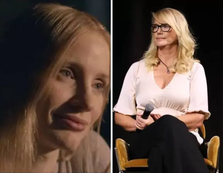 Les vraies personnes derriere les roles iconiques de la television et du cinema - #7 Jessica Chastain représente Amy Loughren dans The Good Nurse (2022).