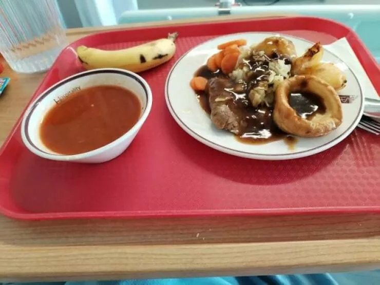 Photos fascinantes de repas dhopital sur rate my hospital plate - #17 Un déjeuner du dimanche à l'hôpital de Darlington