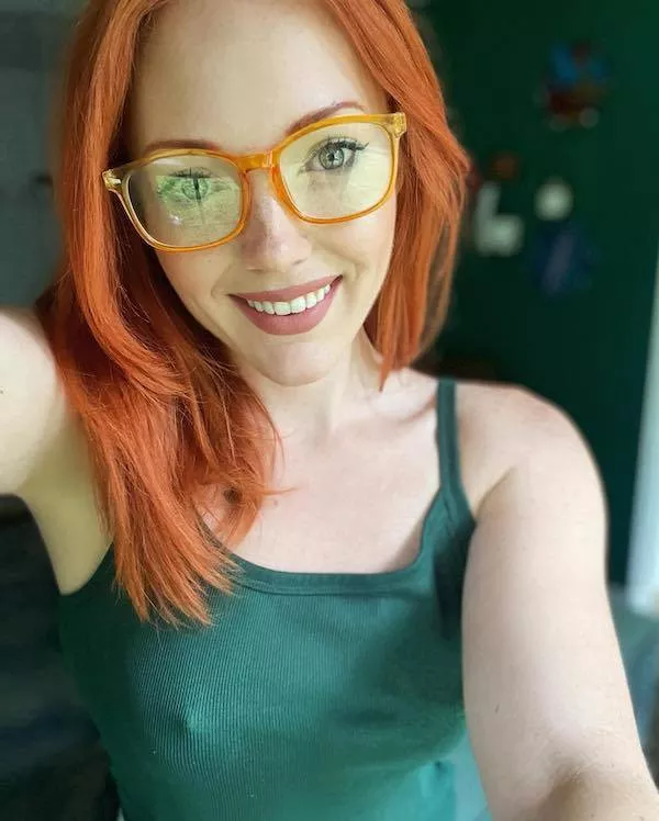 Gorgeous eyes behind cute glasses