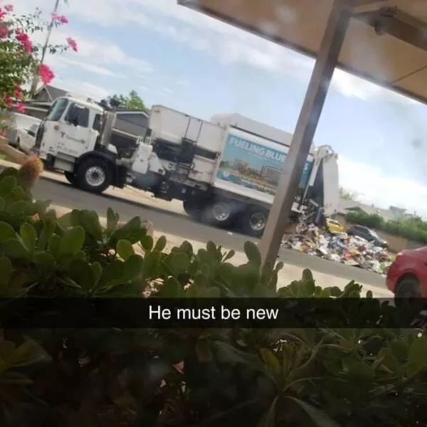 Moments qui crient une mauvaise journee - #24 Cette personne pourrait simplement préférer sortir du camion et rentrer à pied.