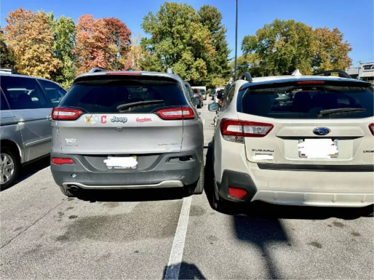 Moments that yell bad day - #3 I dashed into Whole Foods for a quick 45-second Amazon return and came out to this. I’m the Subaru.