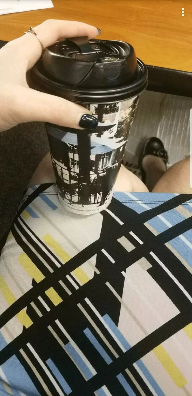 Intriguingly curious photos that ignite your interest - #37 My phone just reminded me that seven years ago today, my coffee cup matched my dress quite well.