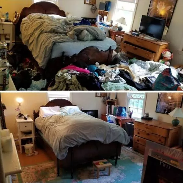 Before and after incredible room transformations from depressing to inspiring 39 pics 1 gif - #12 Cleaned my room thoroughly for the first time in two years. Feels like a physical sign that my depression is getting better.