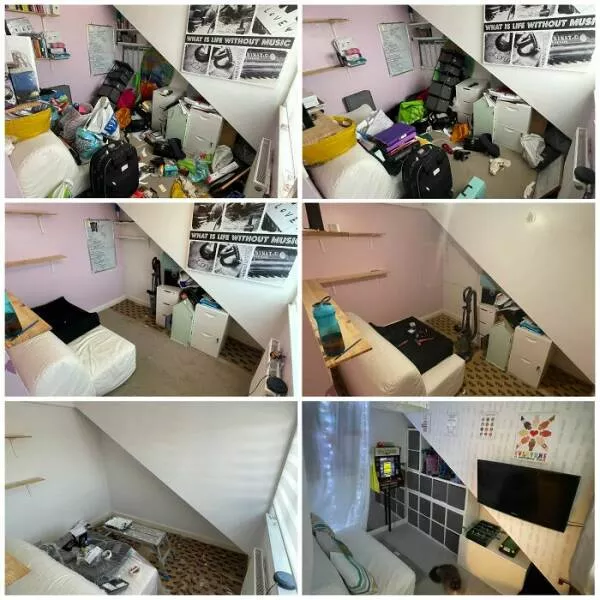 Before and after incredible room transformations from depressing to inspiring 39 pics 1 gif - #33 I cleaned my junk / ADHD / depression room (which got worse after my divorce during my master's) and turned it into a playroom for the kids. Before and after incredible room transformations from depressing to inspiring 39 pics 1 gif - #33 I cleaned my junk / ADHD / depression room (which got worse after my divorce during my master's) and turned it into a playroom for the kids.
