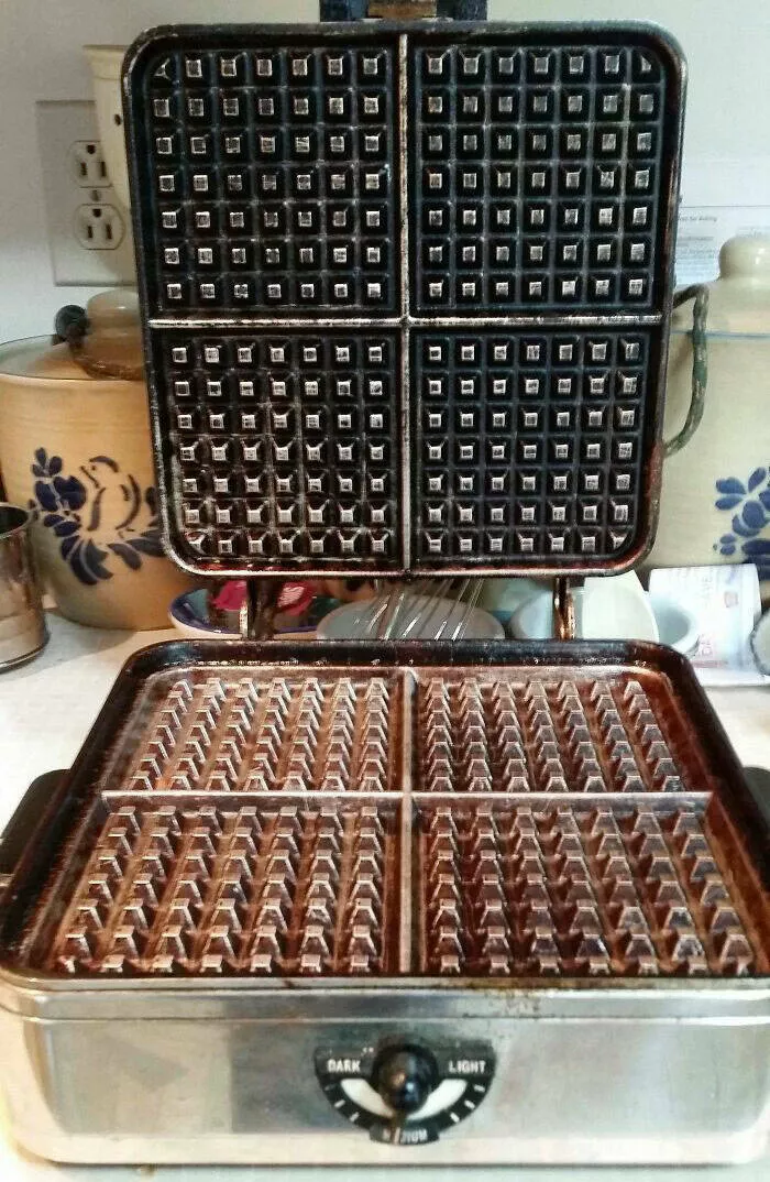 Vintage treasures from the 20th century you rarely spot today - #24 My grandma has used the same waffle iron since 1955