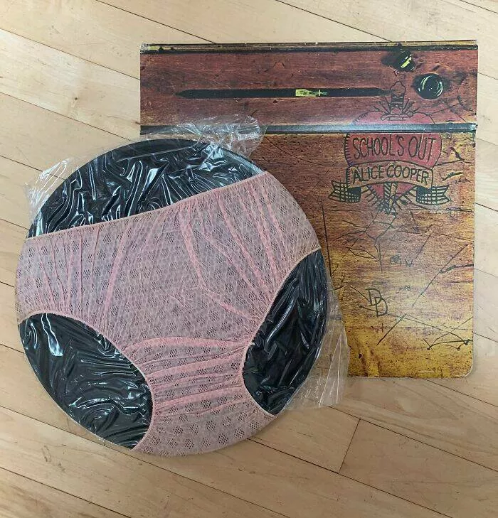 Vintage treasures from the 20th century you rarely spot today - #25 My mom has an unopened Alice Cooper record from 1972, complete with panties