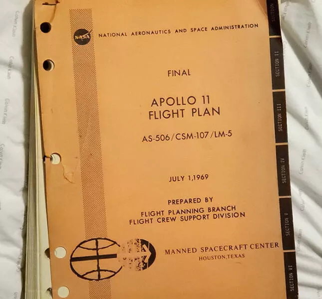 Vintage treasures from the 20th century you rarely spot today - #6 Apollo 11 original flight plans, gifted to me by my grandpa