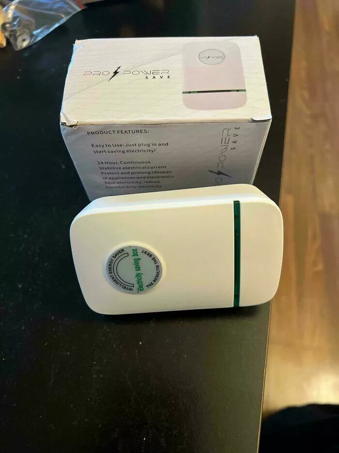 Regrettable purchases that are both sad and funny - #32 My mom bought those Pro Power Save devices... (scam)