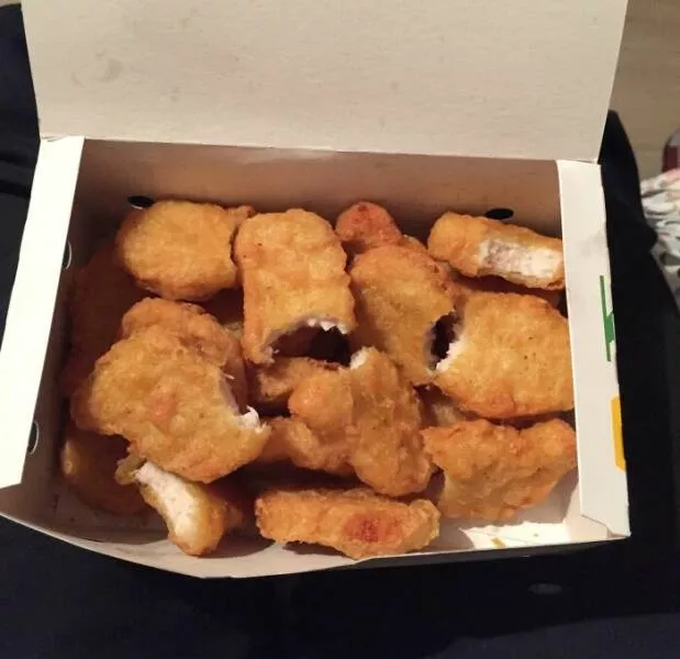 Funny yet infuriating habits of wives and girlfriends - #26 Got some chicken nuggets, went for a piss, and my girlfriend greeted me with this. Funny yet infuriating habits of wives and girlfriends - #26 Got some chicken nuggets, went for a piss, and my girlfriend greeted me with this.