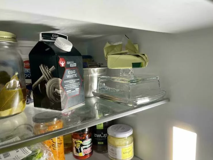 Funny yet infuriating habits of wives and girlfriends - #7 My wife always puts the butter in the fridge like this