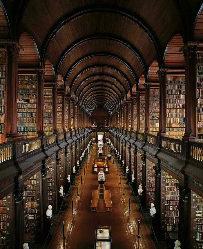 Merveilles architecturales qui ont coupe le souffle du monde - #2 La bibliothèque du Trinity College, Irlande