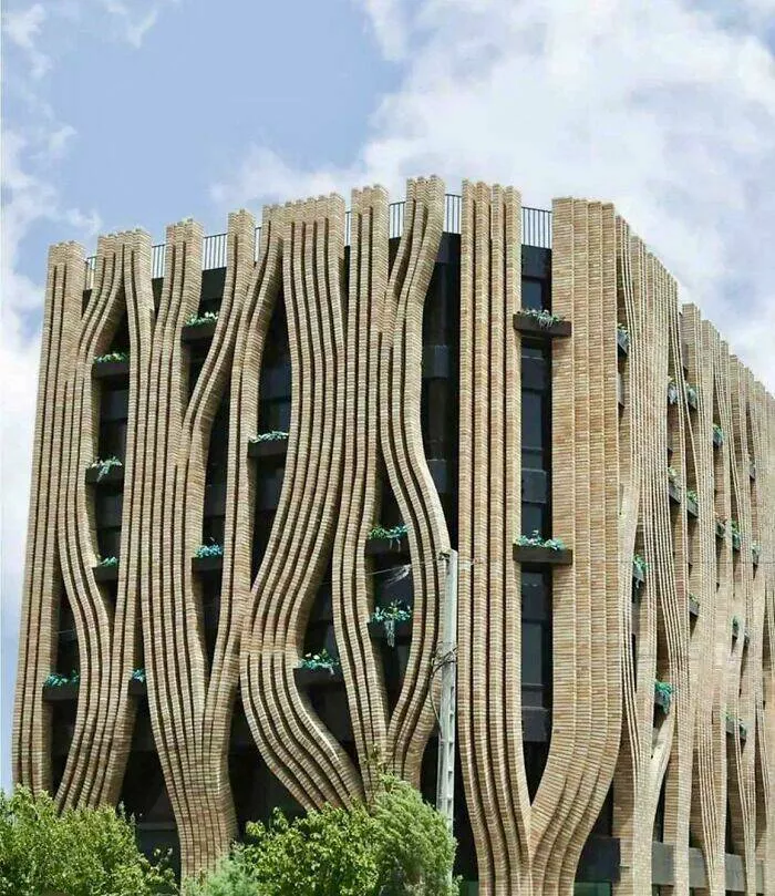 Merveilles architecturales qui ont coupe le souffle du monde - #49 Bâtiment de bureaux Behtash par Omid Shafieie, Ispahan, Iran.