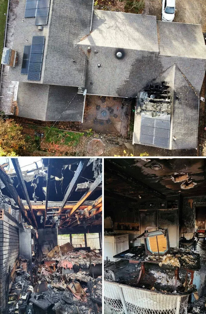 Thanksgiving fails that turned the holiday into a disaster - #19 Grandparents House Caught Fire While They Were Away For Thanksgiving