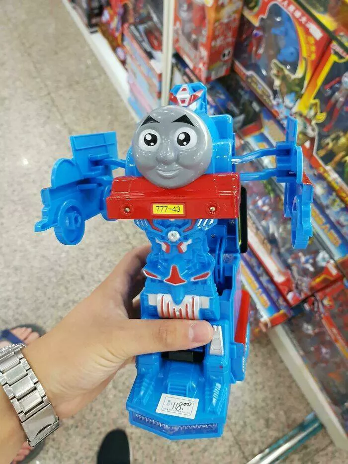 Photos that show how unique china really is - #38 Thomas the Tank Engine as a Transformer toy available in China