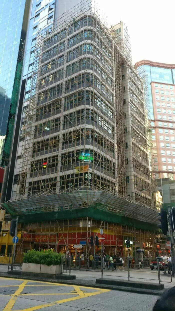 Photos that show how unique china really is - #39 Bamboo scaffolding still used in China for construction