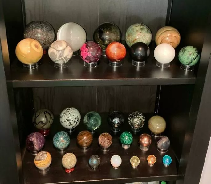 Unique and impressive collections shared by enthusiasts - #10 Showcasing my collection of rock spheres Unique and impressive collections shared by enthusiasts - #10 Showcasing my collection of rock spheres