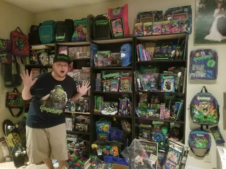 Collections uniques et impressionnantes partagees par des passionnes - #35 Une collection Goosebumps pour les fans—toujours à la recherche du fauteuil poire et des rollers!