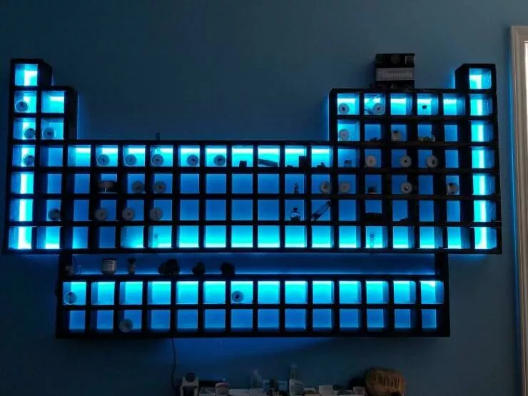 Unique and impressive collections shared by enthusiasts - #7 After 5 years of gathering, my element collection now features 44 pure elements displayed on a custom-built table Unique and impressive collections shared by enthusiasts - #7 After 5 years of gathering, my element collection now features 44 pure elements displayed on a custom-built table