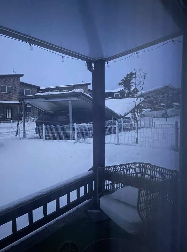 The funniest winter mishaps - #2 The driver whose carport couldn't withstand 16 inches of snow
