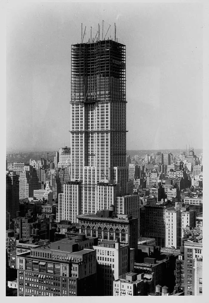 Captivating rare photos worth exploring - #9 The Empire State Building under construction in 1930