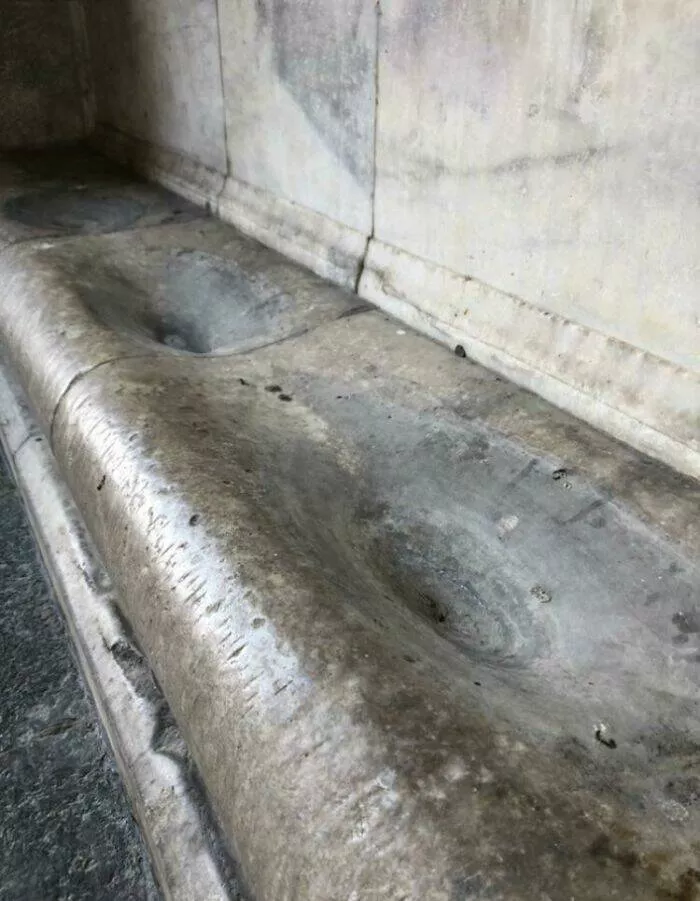 Hilarious moments from married life - #28 700 years of rain eroding the same spot on an Italian castle