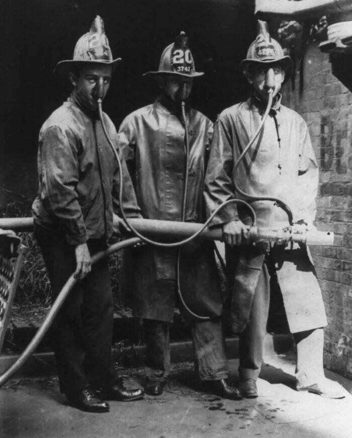 Revolutionary inventions from the past - #39 Firefighters Showcase James D. Halloran's Smoke Mask, NYC, 1911