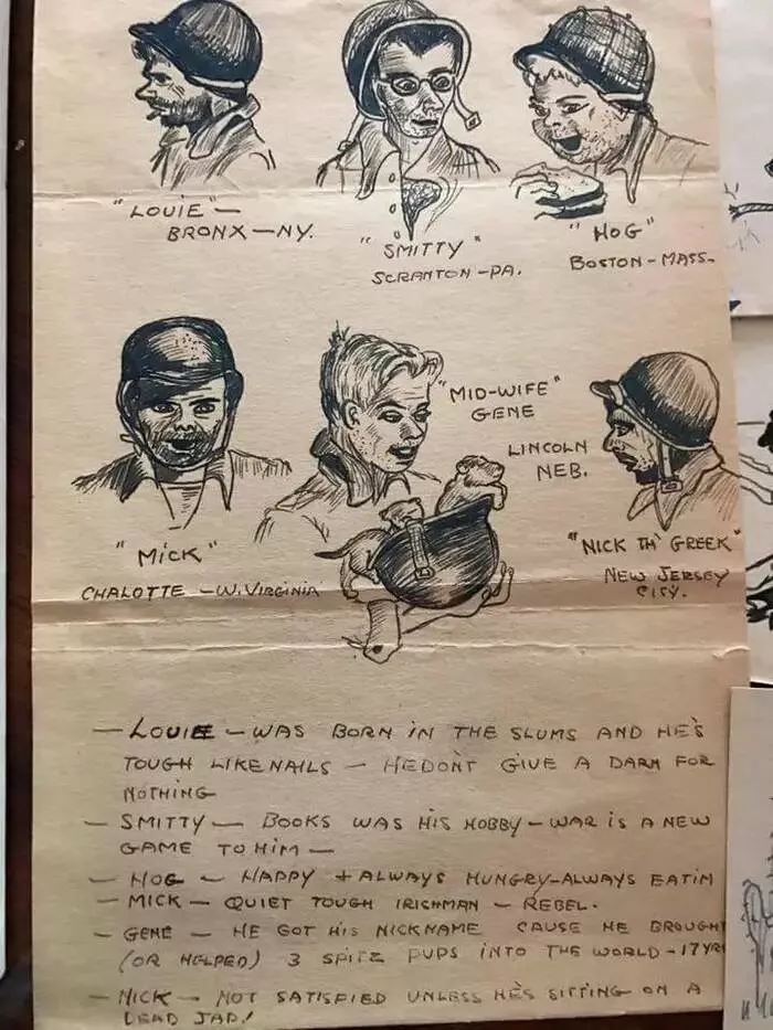 Fascinating historical facts they skipped in class - #2 Here's an old letter from an American soldier fighting in WWII to a woman back in the States, describing his fellow soldiers.