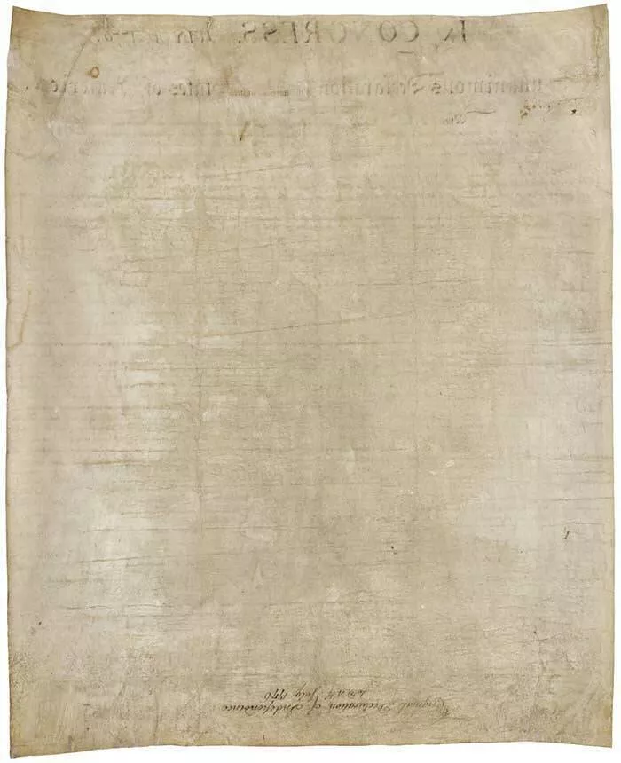 Rarely seen photos of iconic places that will change your perspective - #17 Sorry, no treasure map—just a blank back of the Declaration of Independence: