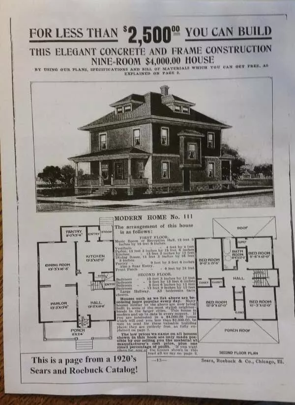 Rare 1900s photos that reveal a completely different world - #19 A 1920s ad promoting house construction for under $2,500: