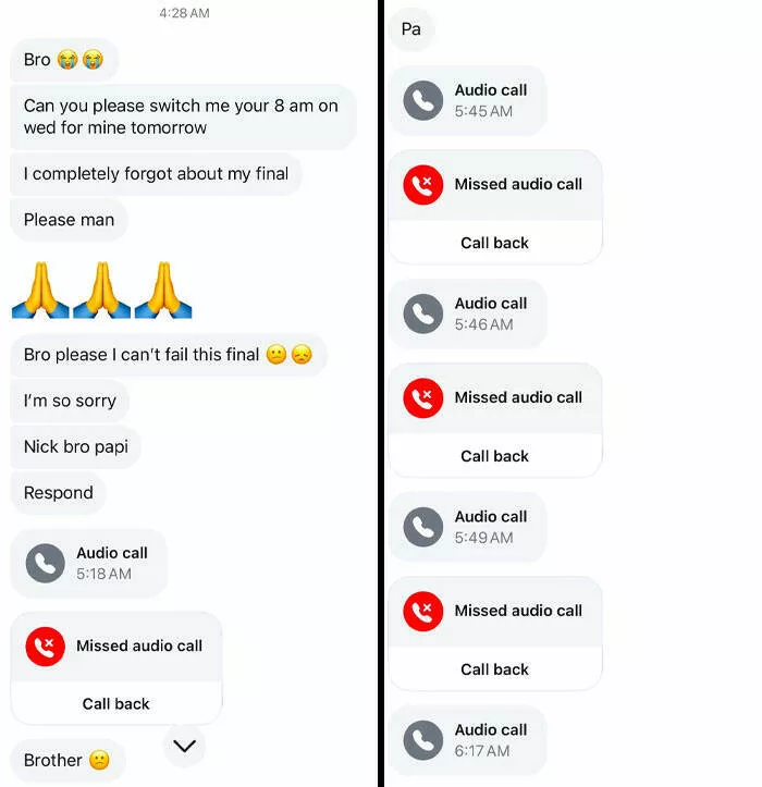 When awful coworkers pushed too far and got put on blast - #25 Coworker Spam Called Me 26 Times To Pick Up His Shift Over The Course Of 3 Hours. This Was Not The First Time