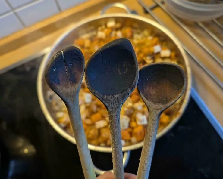 Time leaves its mark on everything - #25 These Cooking Spoons Have Been in My Mother’s Kitchen for 60 Years