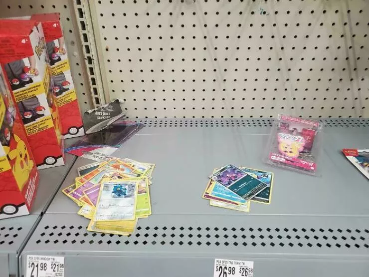 Courtesy a lost art in modern times - #11 Kids Ripped Open Pokémon Packs at Walmart and Took Only the Rares
